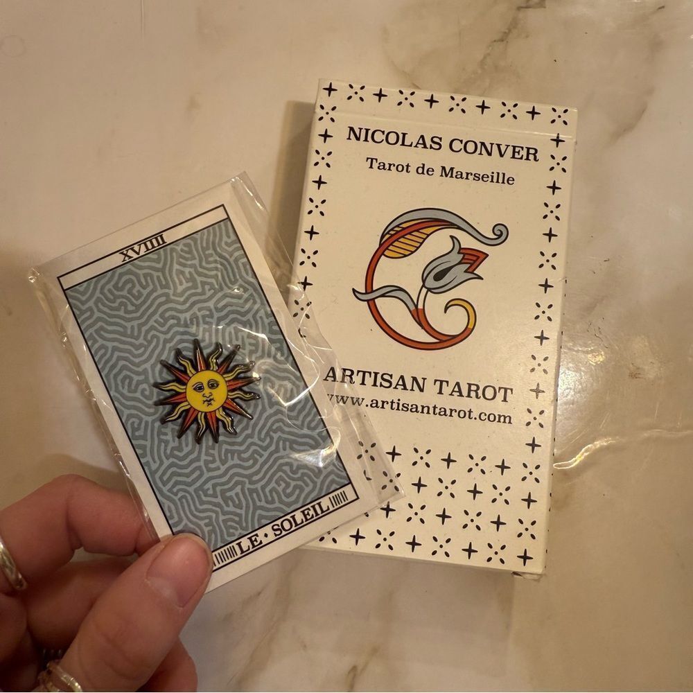 Artisan Tarot Deck with Sun pin